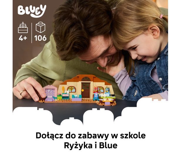 LEGO BLUEY 11221 Szkoła z Ryżykiem i Blue - 1529716 - zdjęcie 4